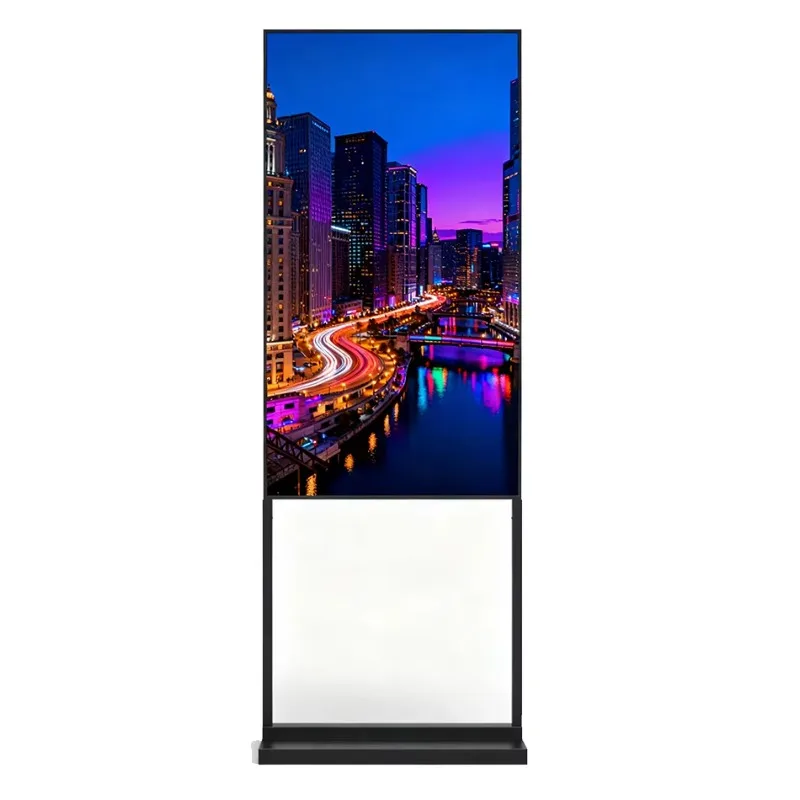 Waterproof IP65 indoor touch LCD kiosk, custom sized for digital signage displays in elevators and shopping malls