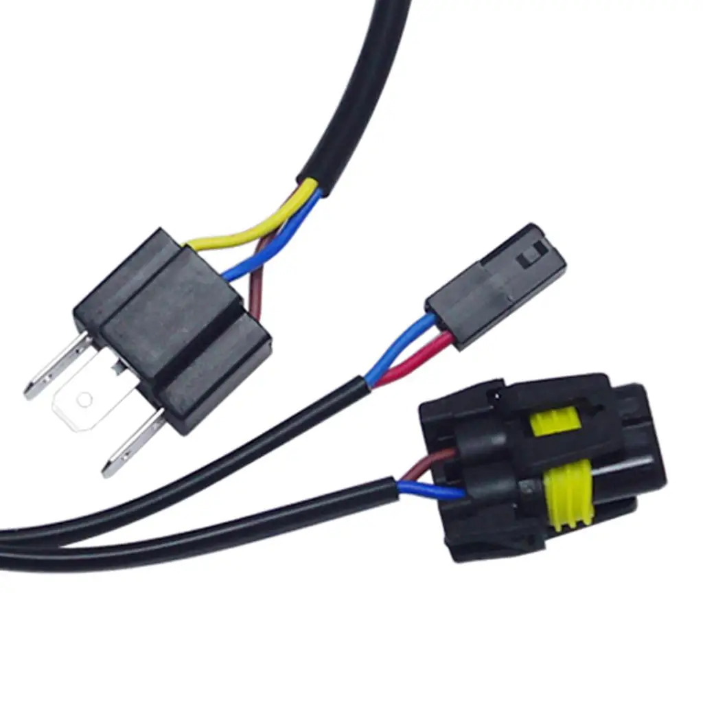 Bulbs Wiring Controllers Relay Harness Simplified Black ABS Plug for Xenon Bi-xenon H4 9003 HB2 Hi Lo