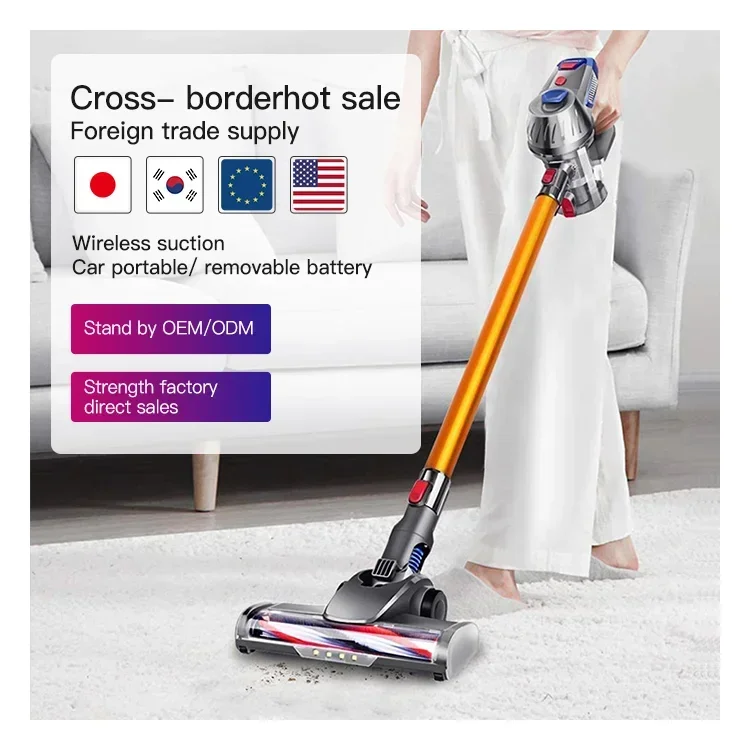 

004 hot sale wireless dual motors handheld vacuum cleaner