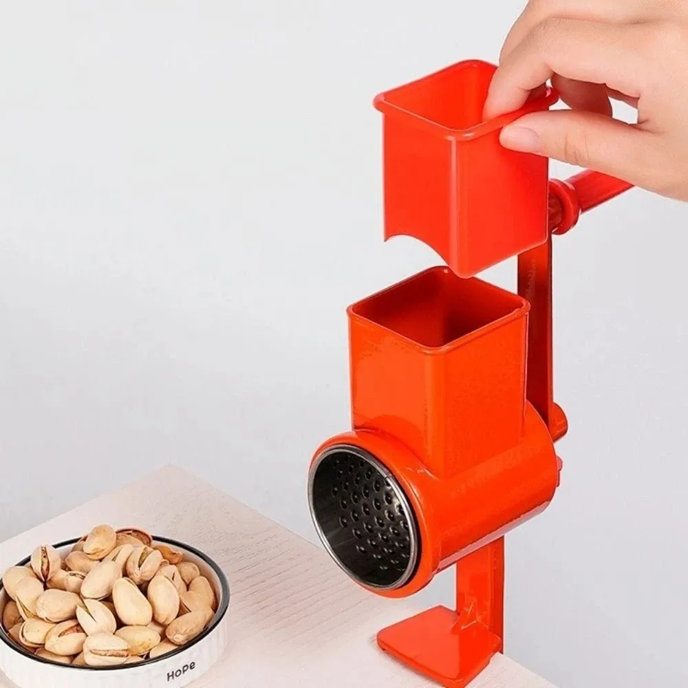 Rustproof Blades Hand Crank Grain Mill Manual Operation Table Clamp Manual Food Grinder Hand Crank Nut Chopper Grinder