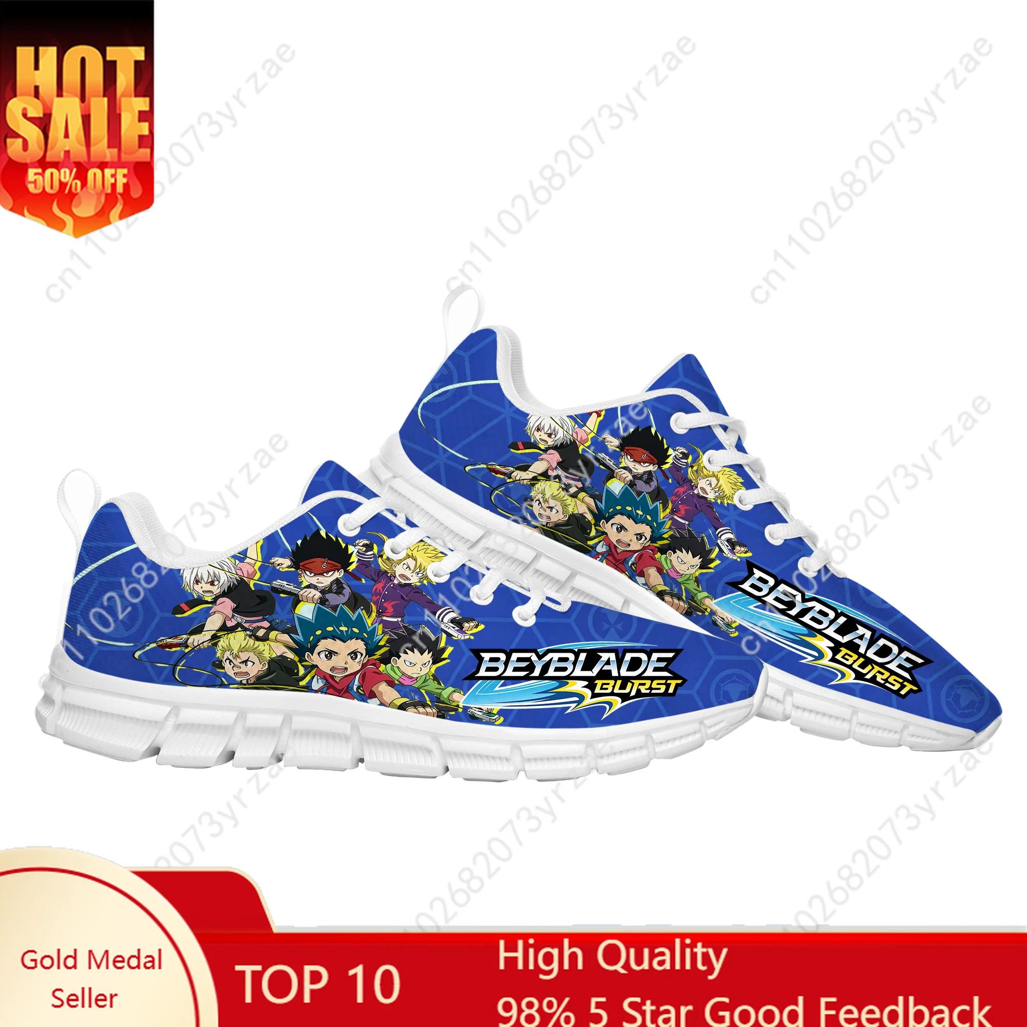

Кроссовки Beyblade Lace Mesh: Мужские и женские спортивные кроссовки на плоской подошве, высококачественная персонализированная спортивная обувь на заказ