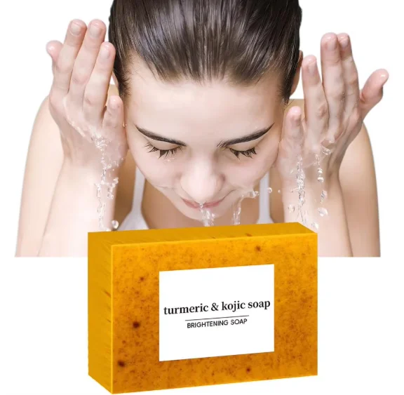 Turmeric Handmade Essential Oil Soap, Ginger-Flavored Kurquatine Soap, Cleansing and Bath Soap