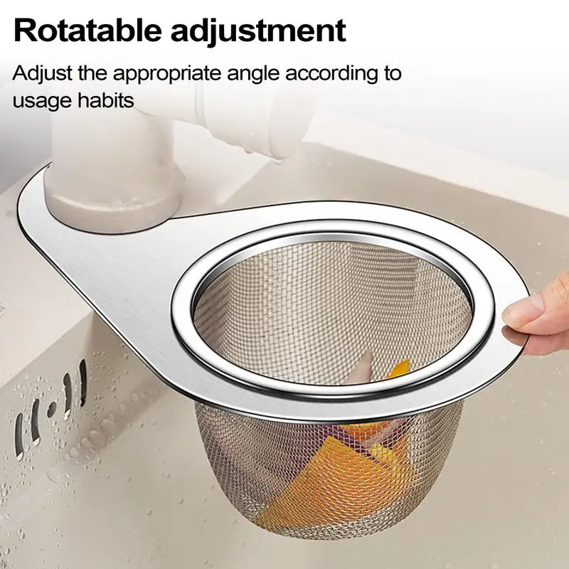 Drain Basket Strainer for Sink Swan Drain Rack Corner Strainer Baskets Veggie Steamer Basket Waterproof Sink Food Strainer