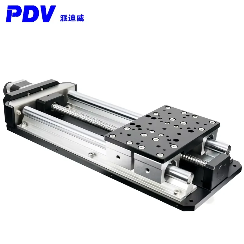 PT-GD130P Motorized Linear Stage,High Precision  linear Stage Electric Translating Platform, 50mm-500mm Travel linear rail