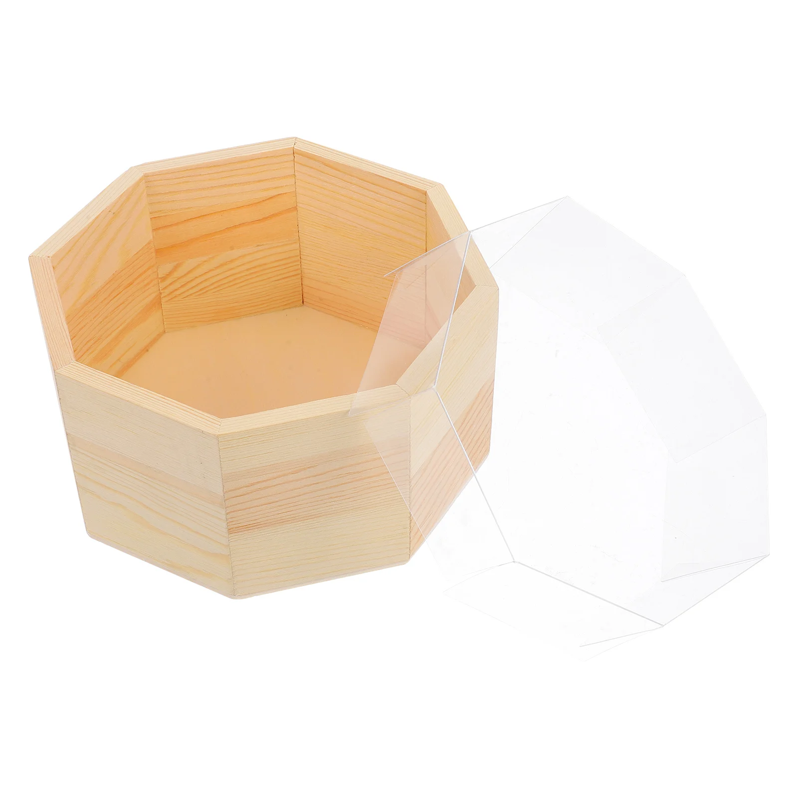 

Vintage Style Transparent Lid Wooden Box Jewelry Display Gift Wrapping Storage Case For Wedding Candy Sundries Home Decor