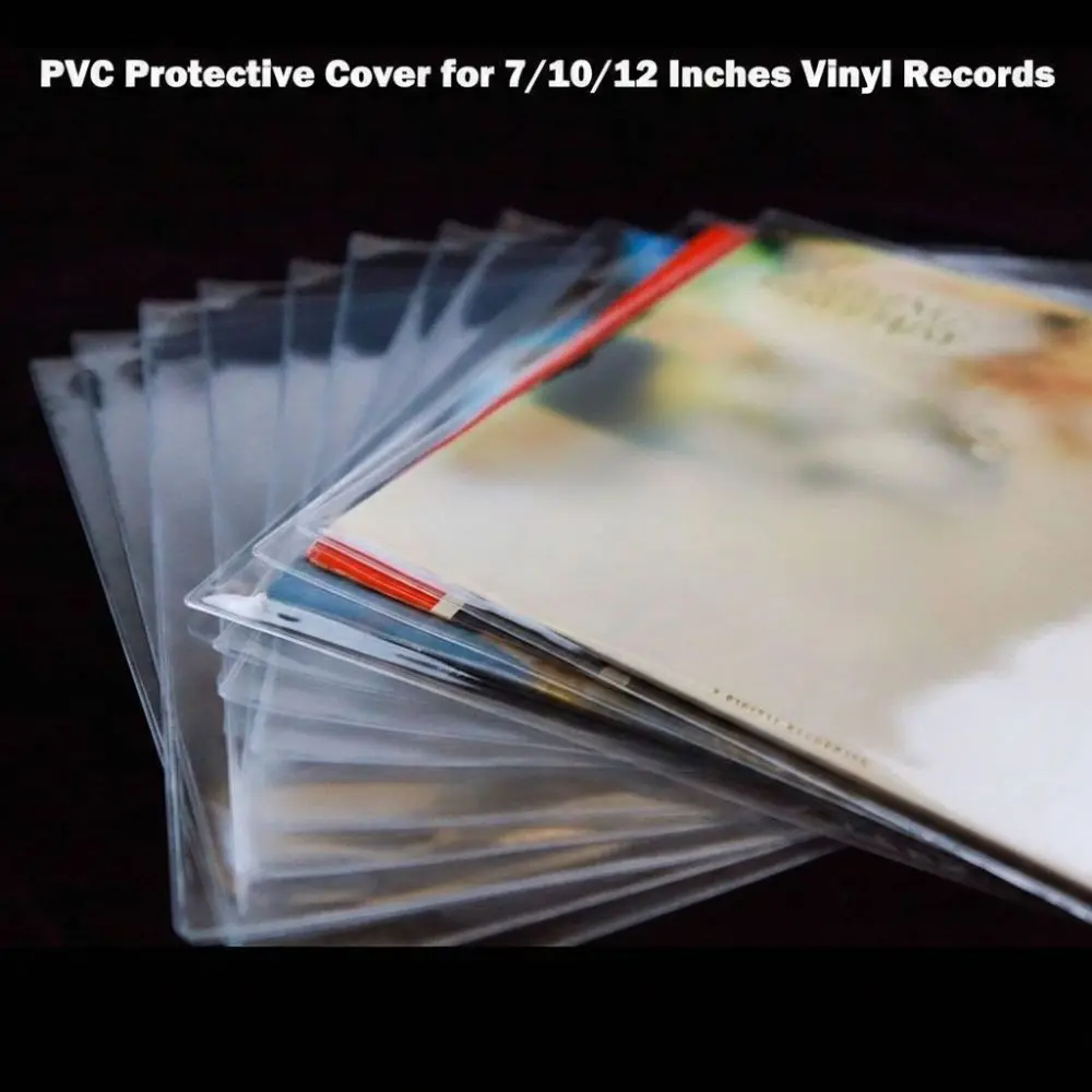 New 7/10/12 inch Vinyl Records Sleeve Resealable Thickened LP Record Cover Record Storage Bags Record