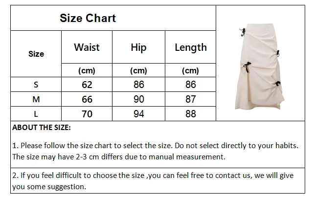 Bow Long Skirts Women Elegant Fashion Maxi Skirt Female Vintage Chic High Waist Skirts Ladies Casual Loose All-Match Skirt