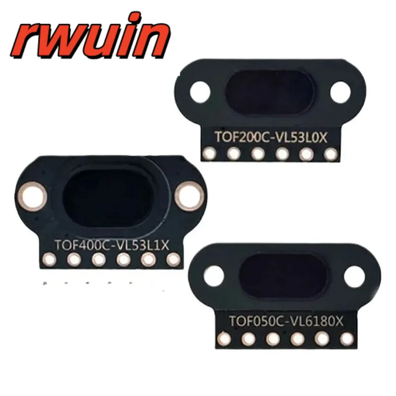 TOF050C 200C 400C Modul Sensor Jarak Laser Output IIC Jarak Waktu Penerbangan TOF untuk Arduino VL6180 VL53L0X VL53L1X