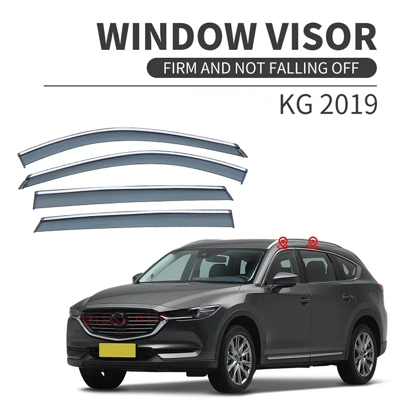 

Для MAZDA CX-8 KG 2019 2020 2021 2022, боковая хромированная накладка окна, аксессуары, детали из нержавеющей стали, дверной козырек, вентиляционные шторы, вентиляционный козырек