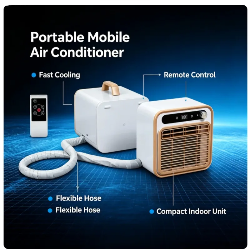 Split Portable Air Conditioner No Installation Drain Free Parking AC for Vehicle Camping Tent Outdoor Cooling Use High Quality