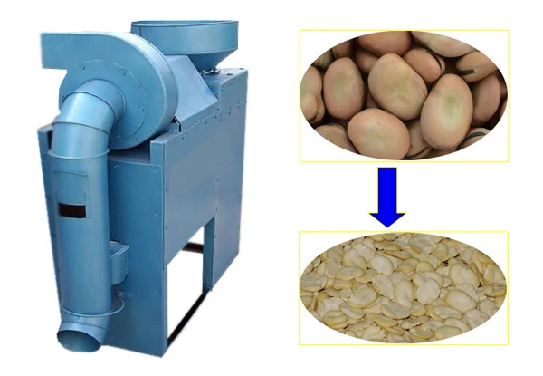 soybean dry way dehulling machine bean peeling machine