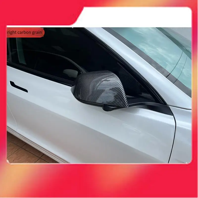 

Крышка заднего зеркала автомобиля с узором из углеродного волокна для Tesla Model 3 2018-2024/Model Y, крышка внешнего бокового зеркала-M54K