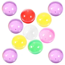 50pcs Fillable Balls Round Capsules Plastic Chewing Gum Container Vending Machine Toys Party Gifts Holiday Festive Decorations