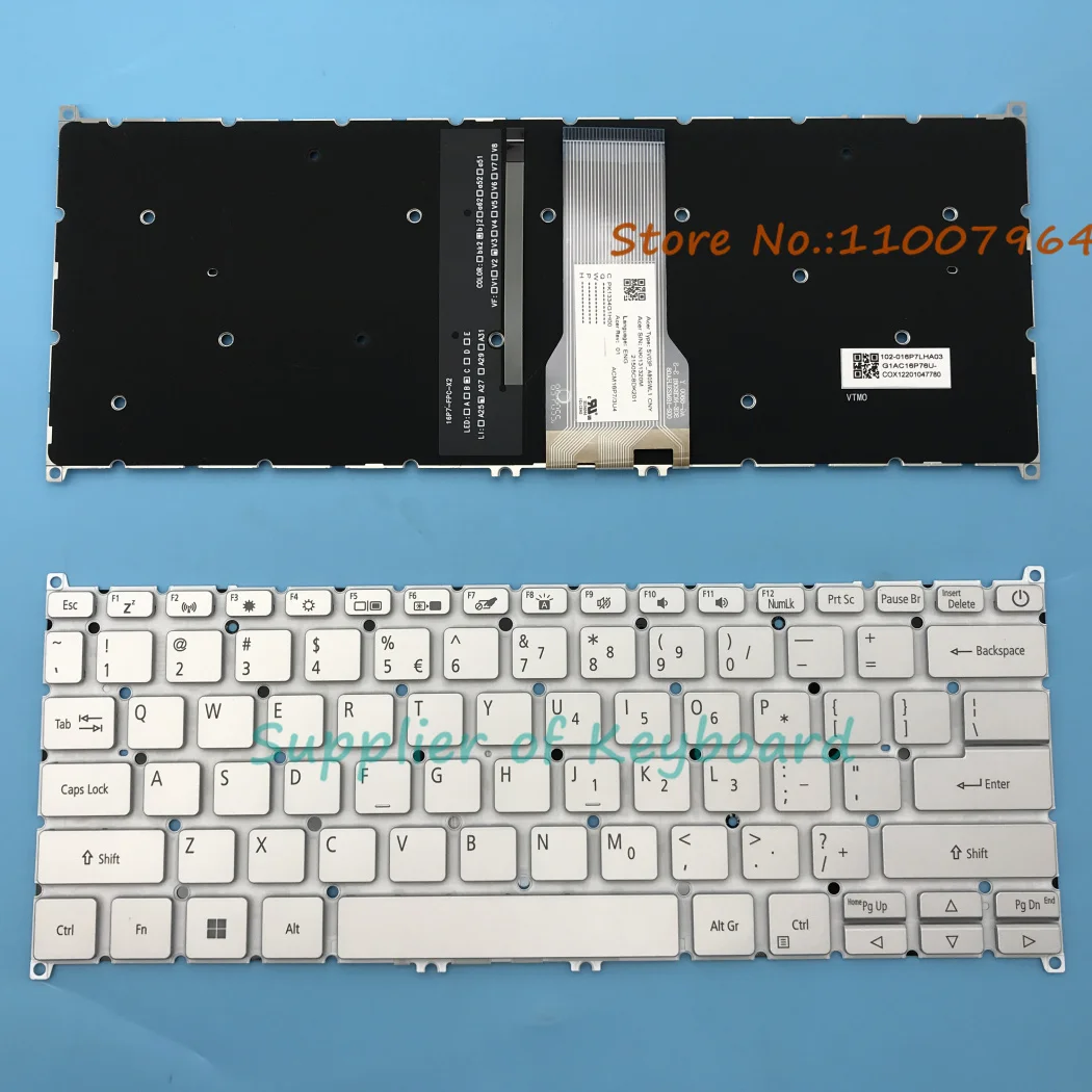 

NEW For Acer Swift 3 SF314-56 SF314-56G SF314-58G SF314-54 SF314-54G SF314-54G-52L8 Laptop English Keyboard Black/Silver