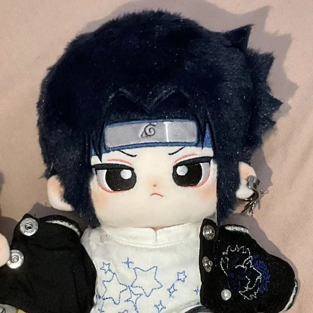 Anime No Attribute Sasuke Handsome Boy Cosplay Plush Doll Cotton Stuffed Body Dress Up Clothes Mascot Gift Xmas 20cm