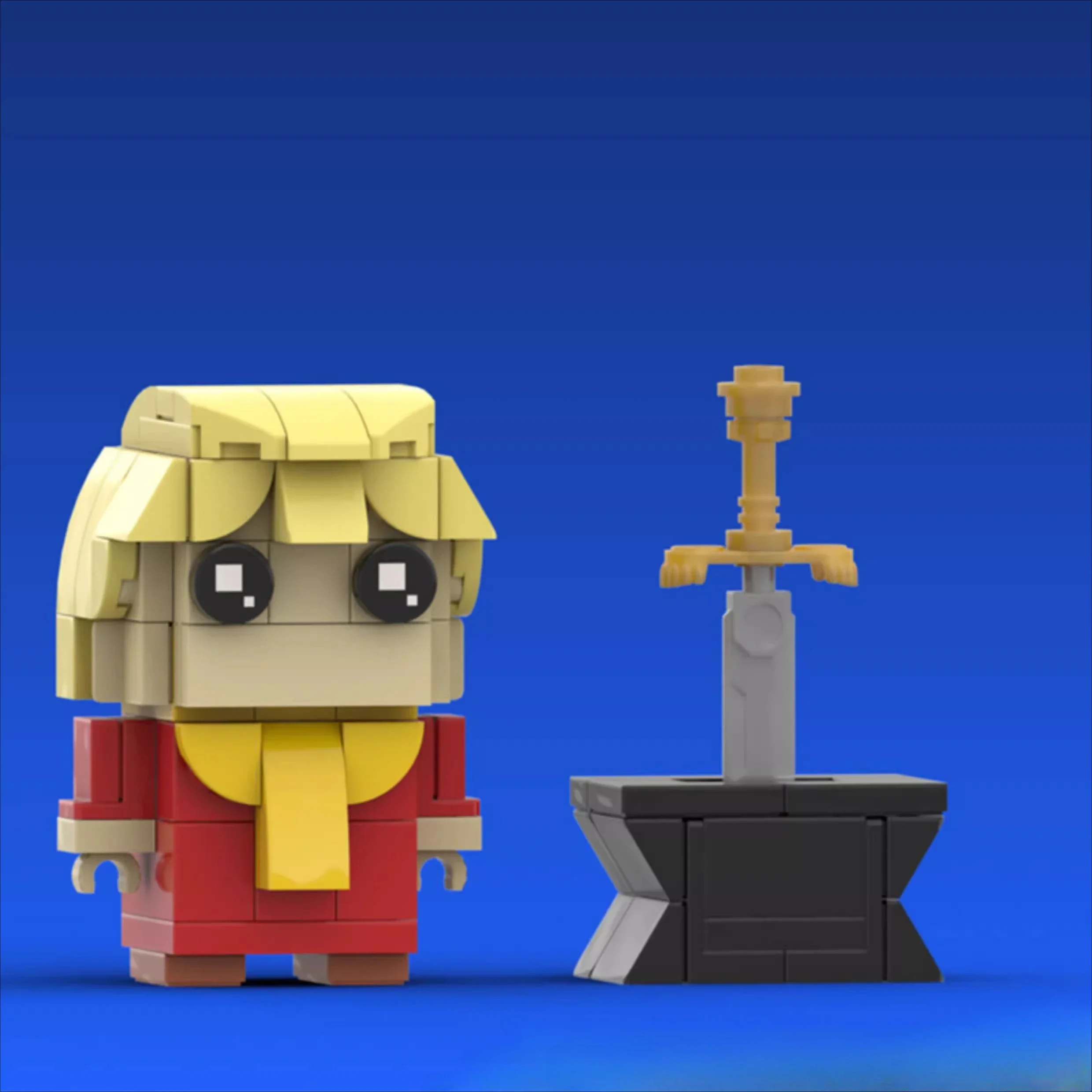 MOC Beliebtes Spiel Stein-Schwert Actionfiguren Baustein-Set Arthur Merlin Cartoon-Puppen-Modell DIY Kinderspielzeug Geburtstagsgeschenke – Detail 4