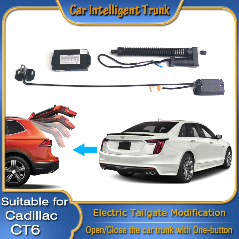 For Cadillac CT6 2016~2024 Car Power Trunk Opening Smart Electric Suction Tailgate Intelligent Tail Gate Lift Strut Modification