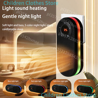 Heater Portable Desktop Heater with LCD Display Remote Fast Heating Office Heater Energy Efficient for Home Office Use EU Plug