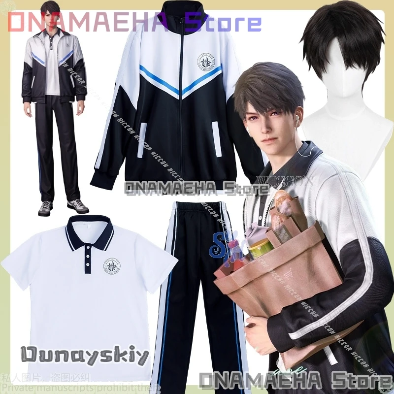 

Caleb Sylus Xavier In Common Suit Cosplay Anime Game Love And Deepspace School Uniform Tshirt Coat Pants Halloween{Uhauha Cos}