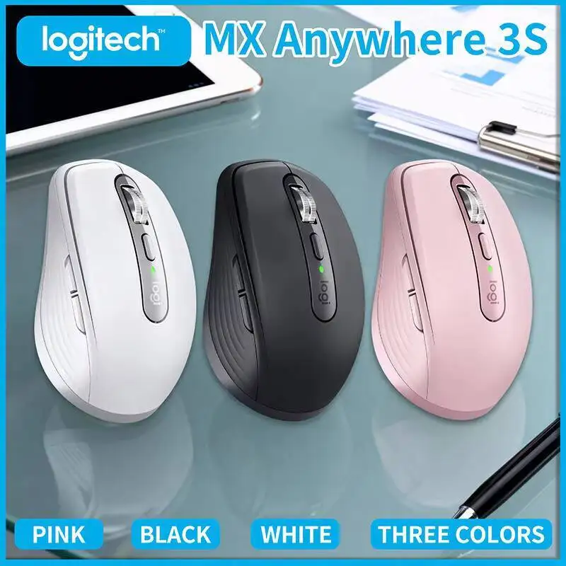

Компактная мышь Logitech MX Anywhere 3S, эргономичный дизайн, перезаряжаемая, с быстрым прокруткой для портативных ПК Mac
