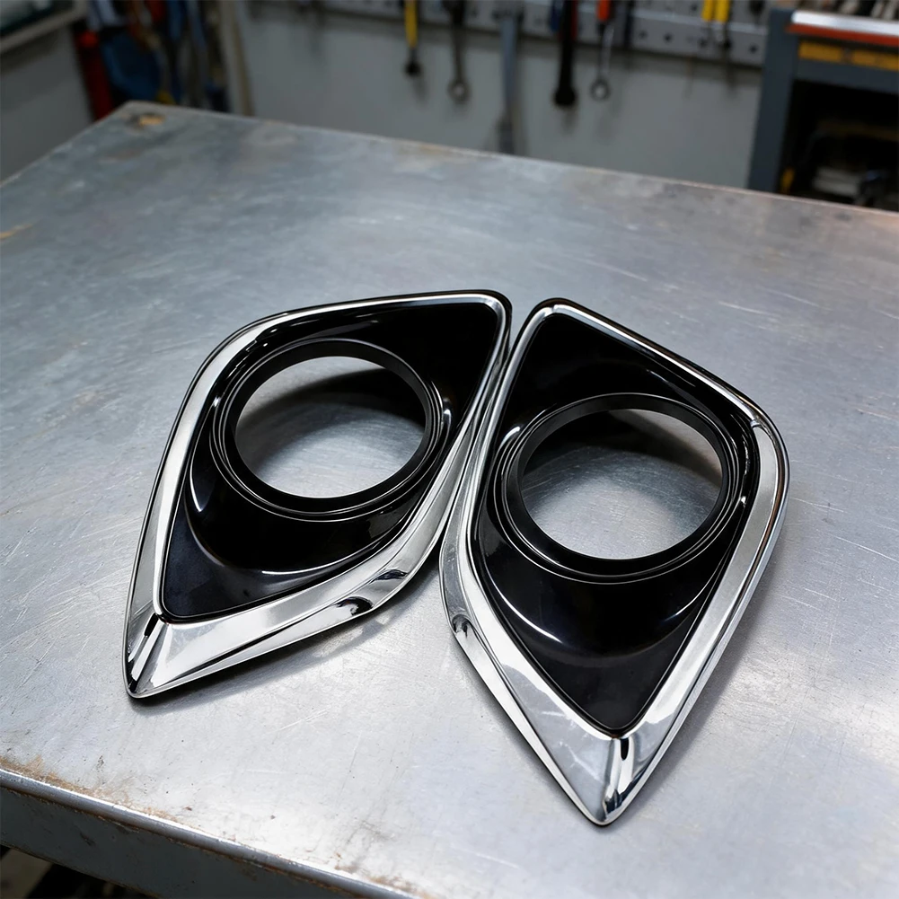 ABS Plastic Fog Light Insert Cover for Toyota For Venza 2013 to 2016 Front Bumper OEM Fit 52040-0T010 and 52030-0T010