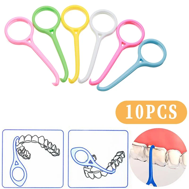

10PCS Dental Aligner Remover Invisible Braces Extractor Bracket Orthodontic Tooth Hook Dental Tools Dentisty