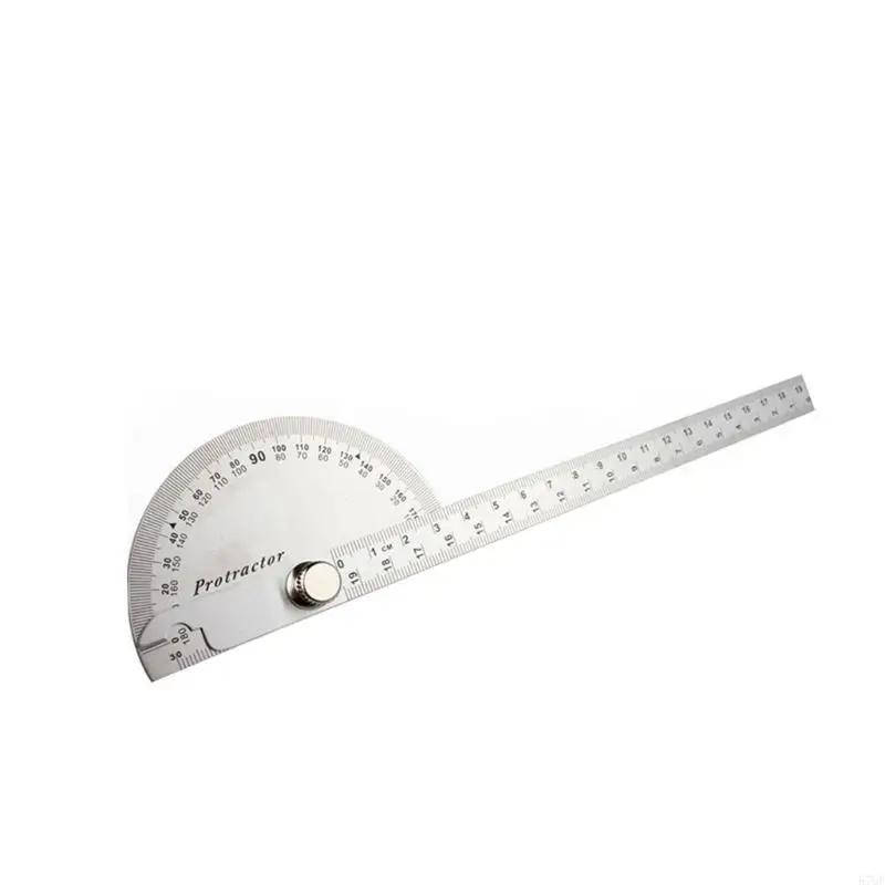 57QF Precisions Protractors 90X150 90X200 with Clear Scale Angled Rulers for Builders and Craftsmen