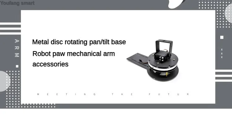 2 DOF Roboter Manipulator Metall Servo DS3218 Mechanische Rotierenden Gimbal Für Arduino Roboter DIY Kit Programmierbare Plattenspieler Plattform – Detail 5