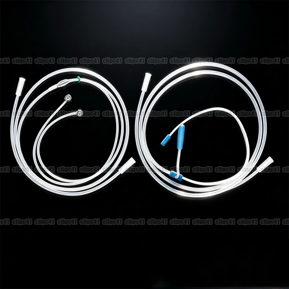 2M Silicone High-Flow Oxygen Nasal Cannula, Hydrogen Inhalation Machine Nasal Tube with Water Trap for Breathing Therapy