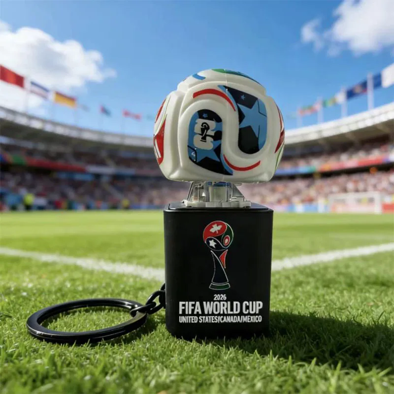 / FIFA Light Up Sound Keychain Soccer Trophy Souvenir Football Fan Creative Pendant Bag Charm Party Gift for Kids Adults*** view 3