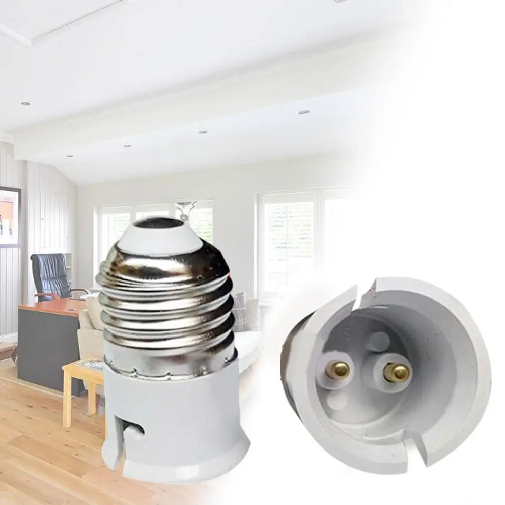 1PC E27 A B22 Convertitore Della Lampada 130 Gradi Resistenza Alla Temperatura Adattatore Della Lampada Conversione B22 E27 Portalampada Adattatore R6C5