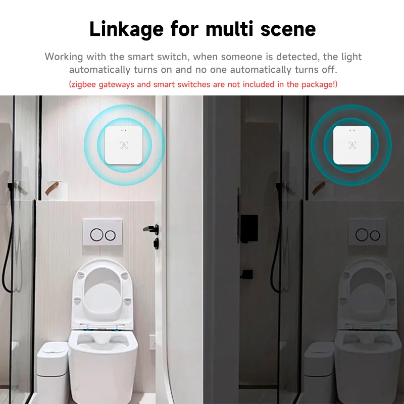 Imagem -06 - Detector de Presença Humana com Luminância Distância Detectar Monitor Respiração Wi-fi Radar Mmwave Sensor de Movimento Pir Tuya Zigbee