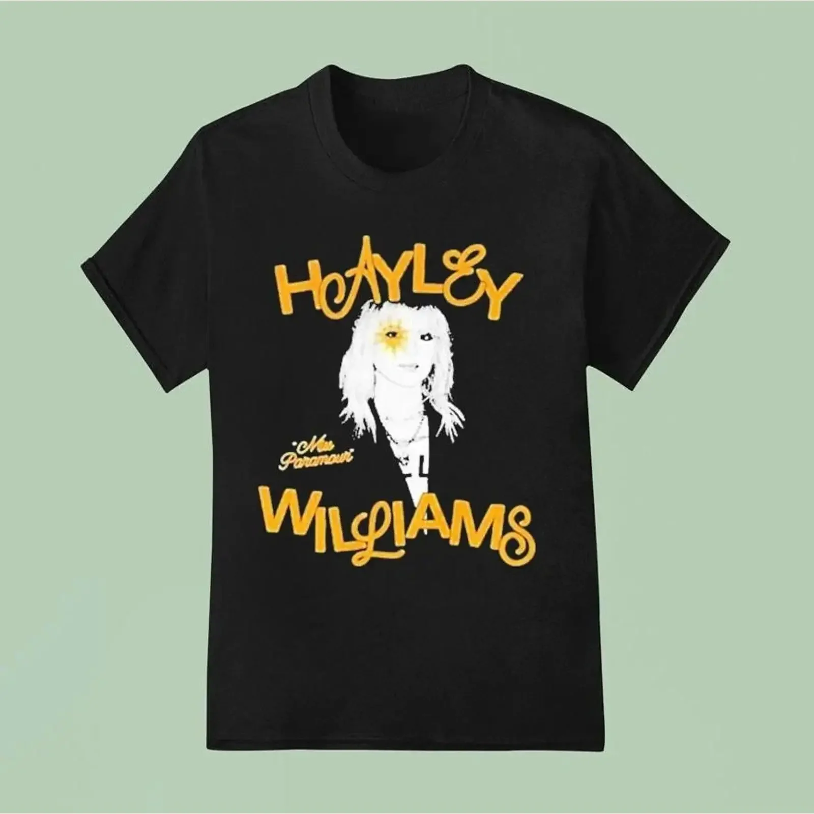 Camicia Hayley Williams Miss Paramore cotone nero tutte le taglie TH660 vintage Washed homme streetwear Casual Stretched Soft