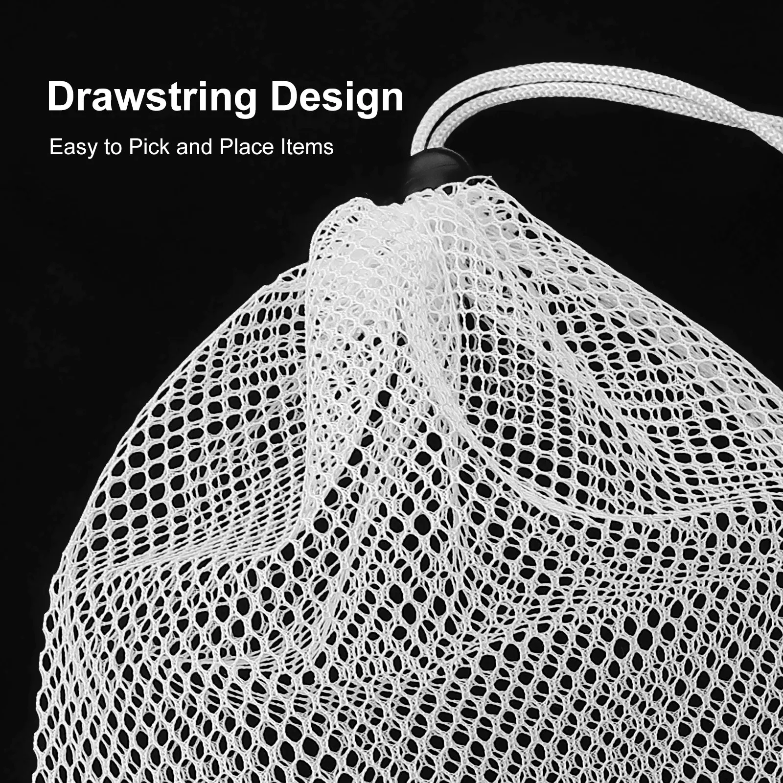 5Pcs Drawstring Storage Bags Multi-Functional Travel Organizer Portable Polyester Pouch Clothes Storage Bags for Dorm Home