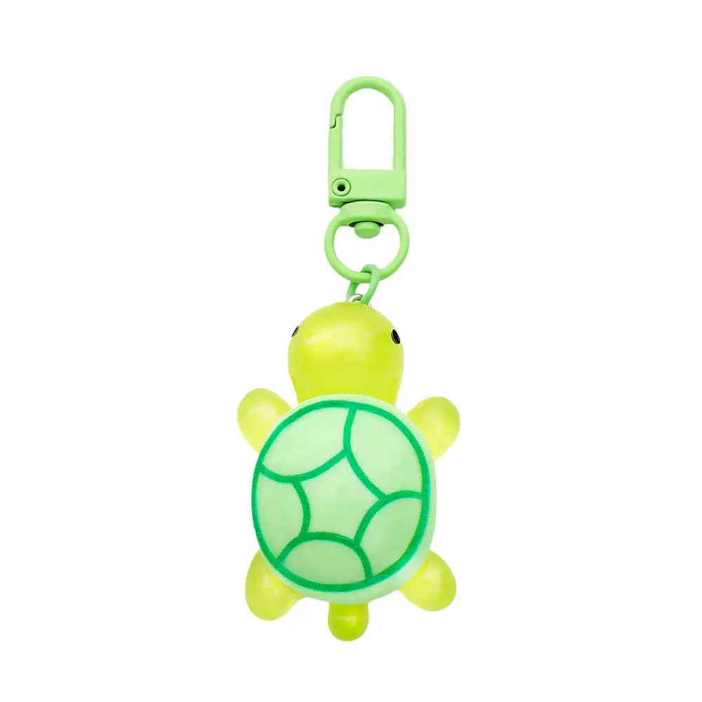 Adorable Backpack Pendant Decorative Turtle Key Holder Fashionable Glow In The Dark Car Keychain for Backpack Girls Students