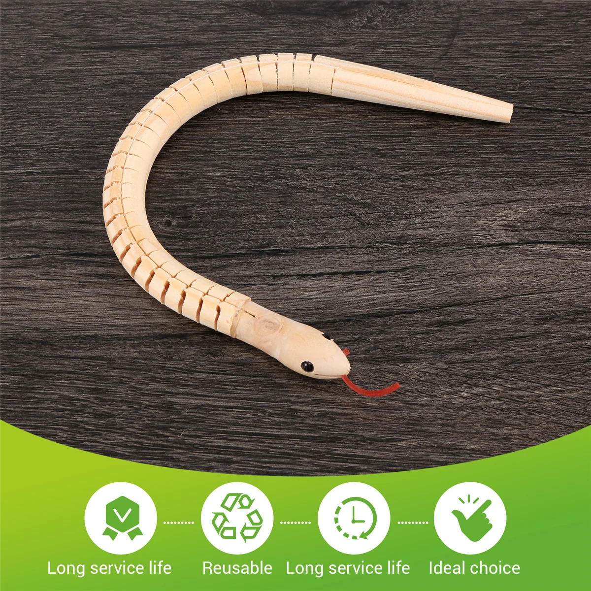 10 pz 12 pollici in legno non finito serpenti Wiggly snodati flessibile serpente in legno vuoto modello animale artigianato giocattoli per le arti