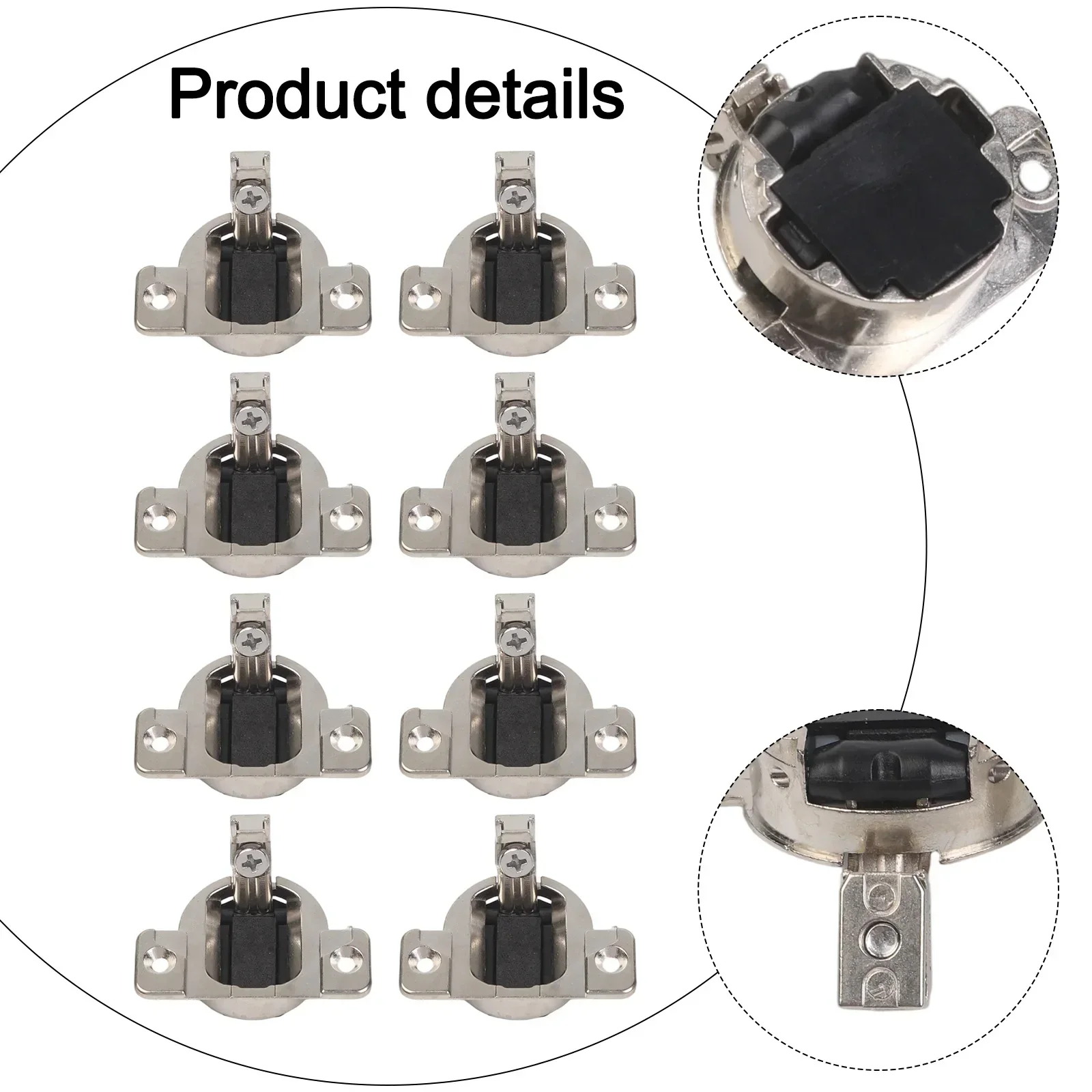 European Style Hinges Cabinet Hinge Smooth 110 Swing Long-Lasting Performance Nickel Plated Replacement Hinges