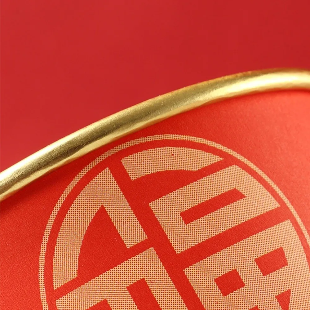 20 Stück Lucky Fu Words Einweg-Papierschalen aus Papier, verdickte chinesische Neujahrsschalen, langlebige Goldfolie, rote Snackschalen