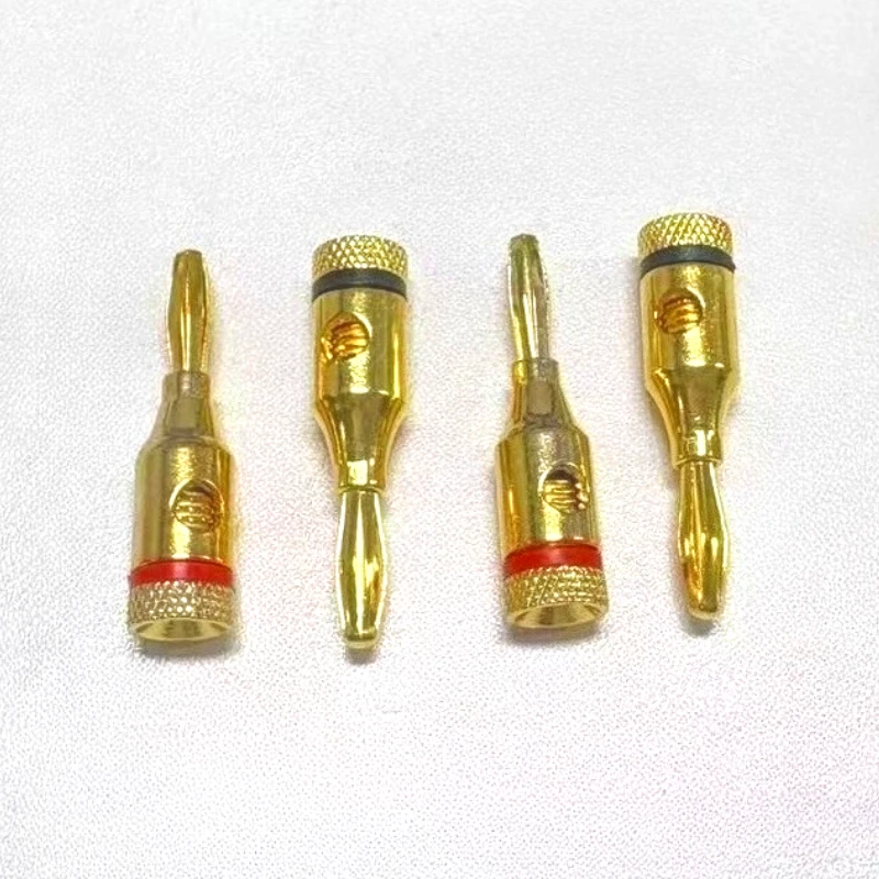 

5 шт./позолоченный 4 мм разъем для динамика типа «банан» адаптер аудио разъемы типа «банан» для усилителей проводов динамиков