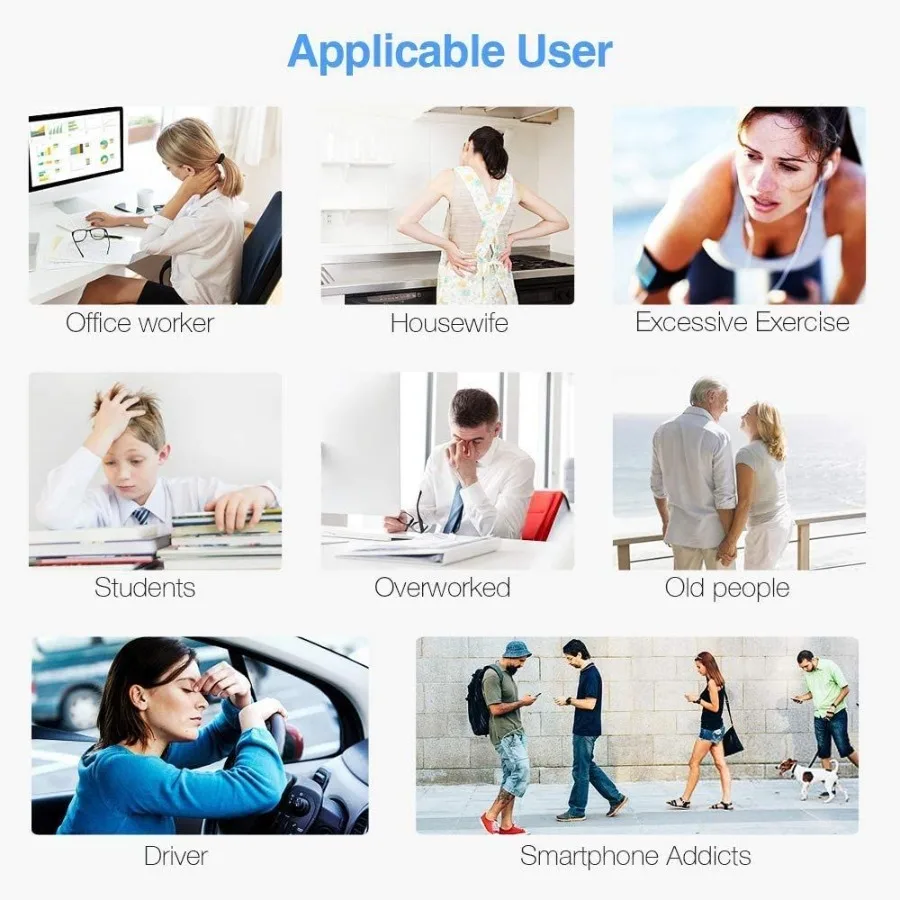 TEC.Bean 24 Modi TENS Unit Muskelstimulator mit 8 Elektrodenpads