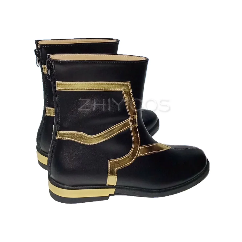 Nuevos zapatos de Cosplay Fate Grand Order Caster Merlin de cuero PU, botas de Cosplay de Anime, zapatos de fiesta de Halloween para mujeres/hombres, talla 35-47