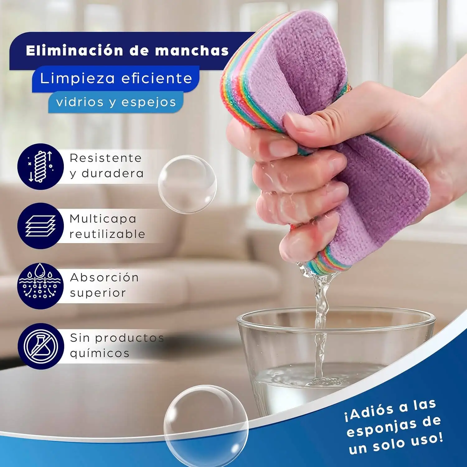 12 layer tearable dishwashing cloth, thickened cleaning pad for kitchen dishwashing reusable pots, pans, and quick drying cloths