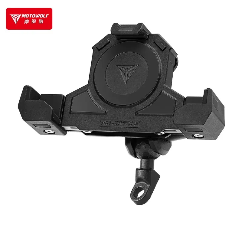 MOTOWOLF motorfiets buiten schokabsorberende mobiele telefoonhouder driehoeken vaste houder draadloos opladen navigatiehouder