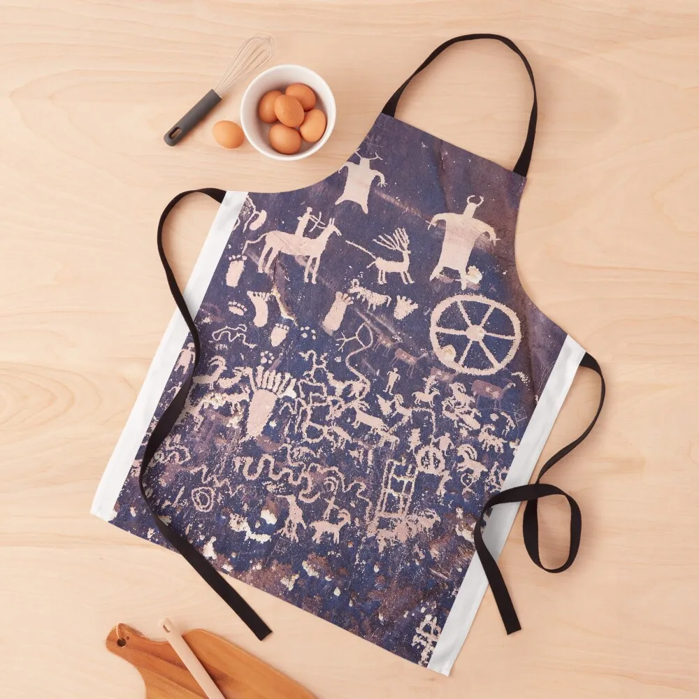 

Newspaper Rock .7 Apron Teacher cookings for women men kindergarten teacher Apron