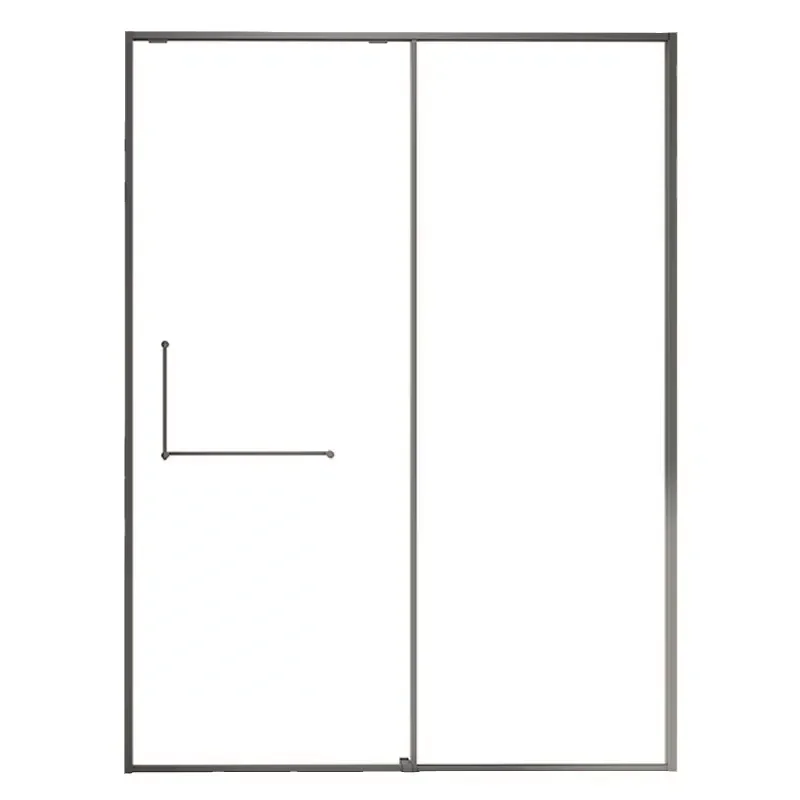 Shower Door Glass Sliding Shower Door with 304 Stainless Steel Frame for Bathroom Villa Hotel Wet and Dry Separation