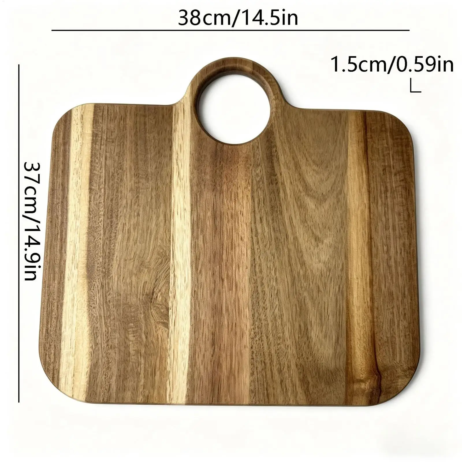 Chopping Board Bag Shape Non-Slip Kitchen Display Large Wooden Cutting Boards For Home Counter BBQ Meal Prep Food Meat Vegetable view 6