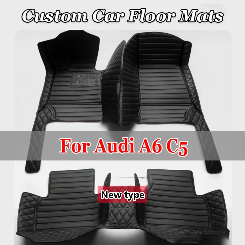 

Custom Car Floor Mats For Audi A6 C5 1997-2005 Years Auto Carpets Foot Coche Accessories