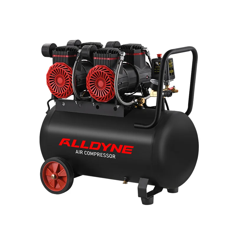 9/30/50L 220V Silent Oil-free Air Compressor Portable Air Compressor Spray Painting High-pressure Air Pump Car Air Compressor