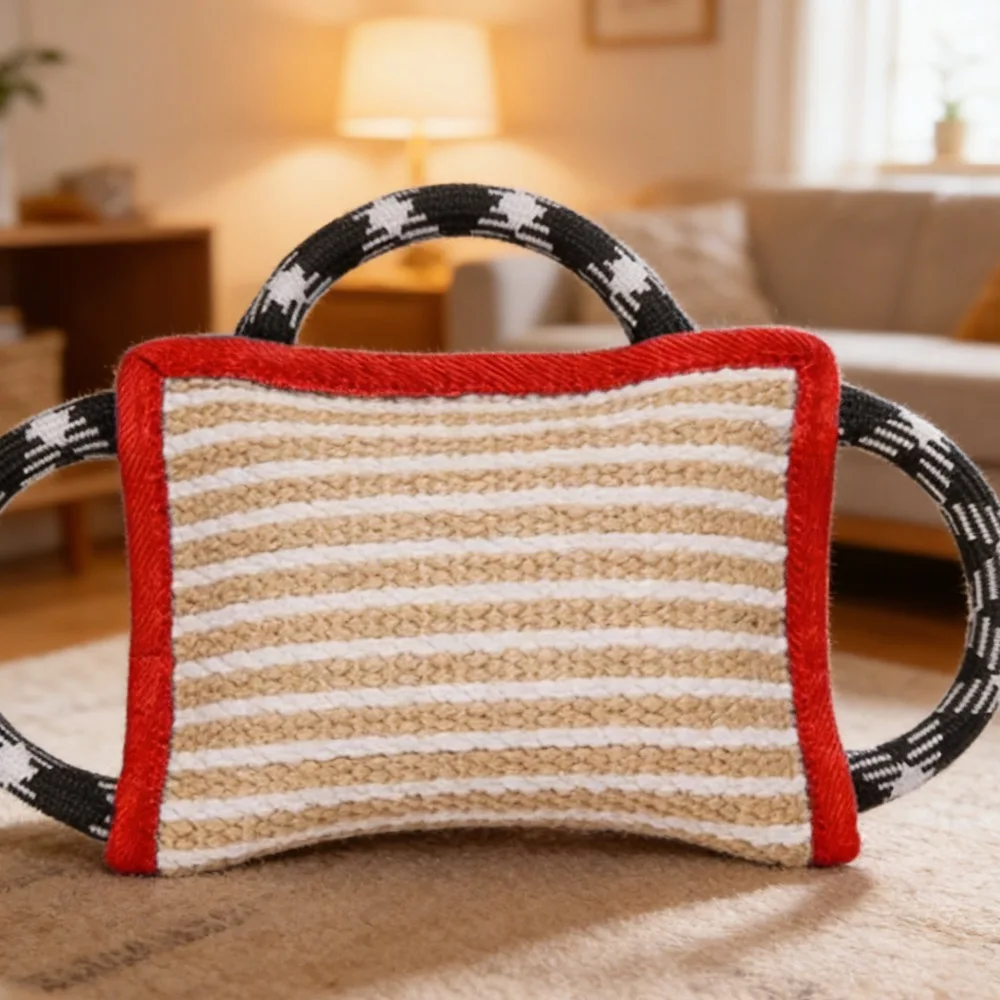 

Прочная подушка для укуса конопли с ручкой для тренировки укусов немецкой овчарки малинуа для взрослых собак