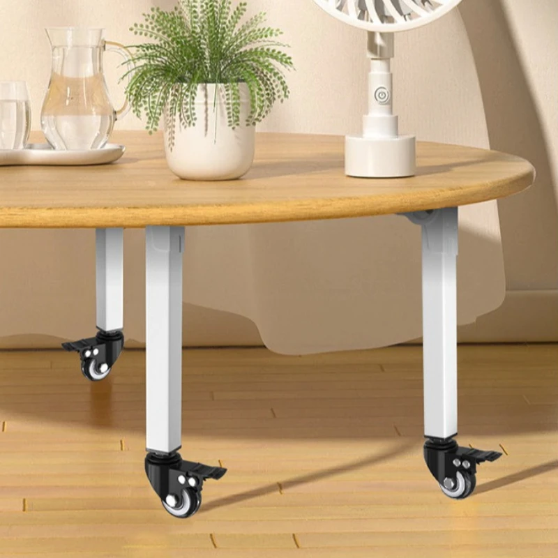 90 Degree Foldable Mobile Table Stand,Height Adjustable Camping Table Legs with Smooth Wheels,Easy to Store Carry Outdoor Trips